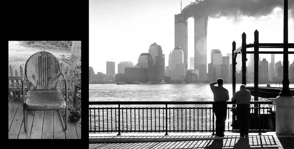 World Trade Center bombing and lawn chair